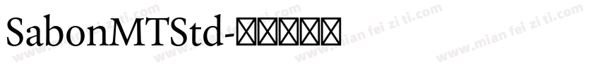 SabonMTStd字体转换
