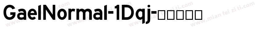 GaelNormal-1Dqj字体转换