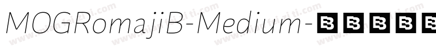 MOGRomajiB-Medium字体转换
