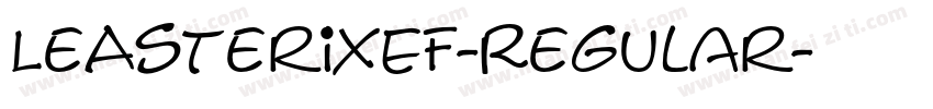 LeAsterixEF-Regular字体转换