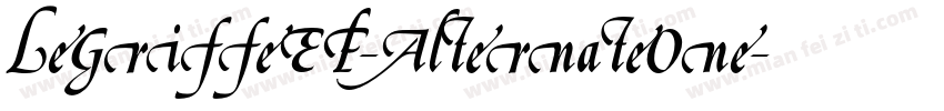 LeGriffeEF-AlternateOne字体转换