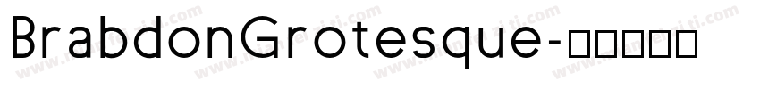 BrabdonGrotesque字体转换