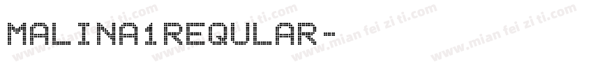 Malina1Reqular字体转换