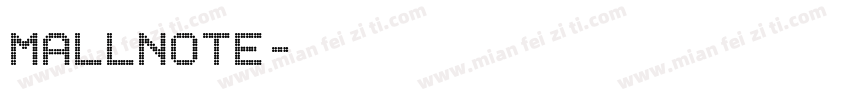 Mallnote字体转换