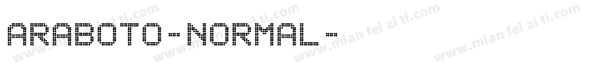 araboto-normal字体转换