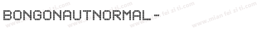 bongonautnormal字体转换