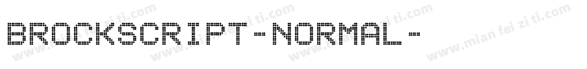 brockscript-normal字体转换