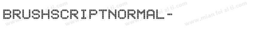 brushscriptnormal字体转换