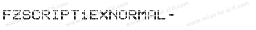 fzscript1exnormal字体转换