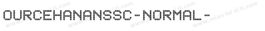 ourcehananssc-normal字体转换