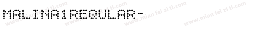 Malina1Reqular字体转换