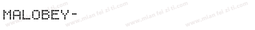 Malobey字体转换