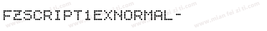 fzscript1exnormal字体转换