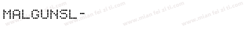 malgunsl字体转换