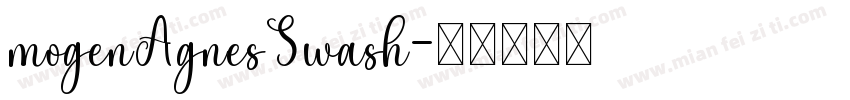 mogenAgnesSwash字体转换