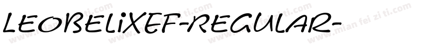 LeObelixEF-Regular字体转换