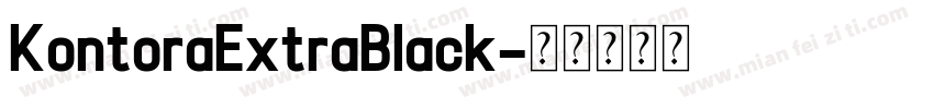 KontoraExtraBlack字体转换