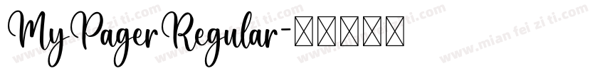 MyPagerRegular字体转换