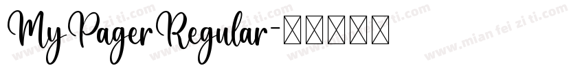 MyPagerRegular字体转换