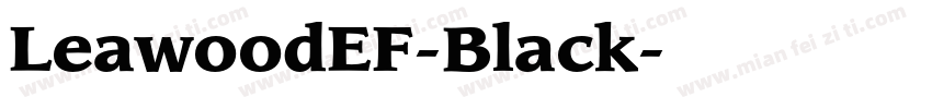 LeawoodEF-Black字体转换