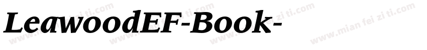 LeawoodEF-Book字体转换