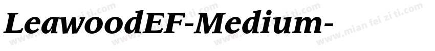 LeawoodEF-Medium字体转换