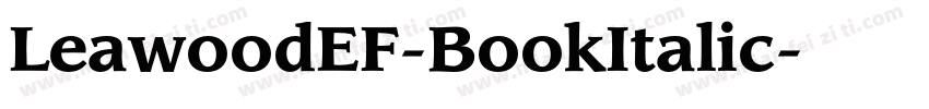 LeawoodEF-BookItalic字体转换