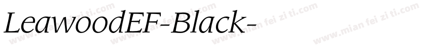LeawoodEF-Black字体转换