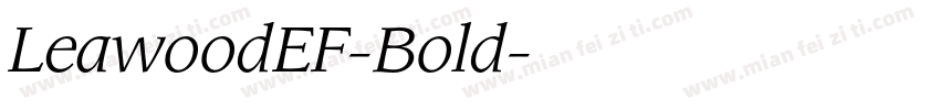 LeawoodEF-Bold字体转换