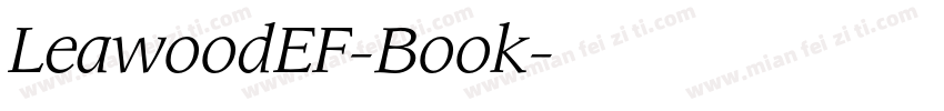 LeawoodEF-Book字体转换
