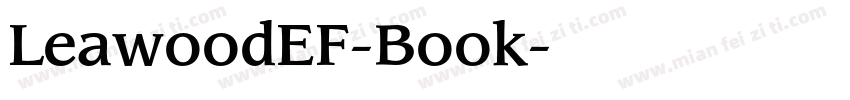 LeawoodEF-Book字体转换