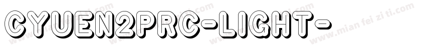 CYuen2PRC-Light字体转换