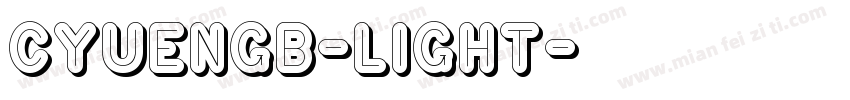 CYuenGB-Light字体转换