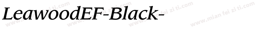 LeawoodEF-Black字体转换