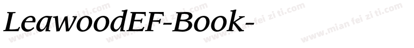 LeawoodEF-Book字体转换