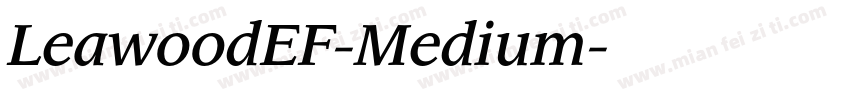 LeawoodEF-Medium字体转换