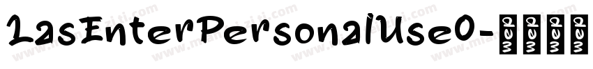LasEnterPersonalUseO字体转换