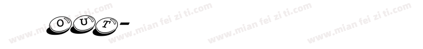 邹优优out字体转换