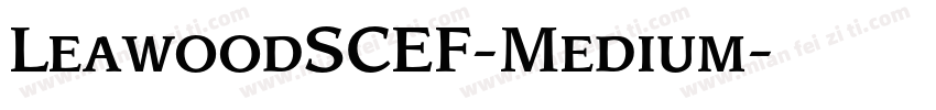 LeawoodSCEF-Medium字体转换