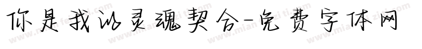 你是我的灵魂契合字体转换