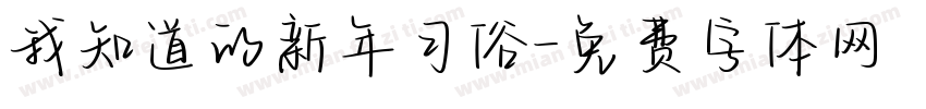 我知道的新年习俗字体转换