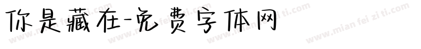 你是藏在字体转换