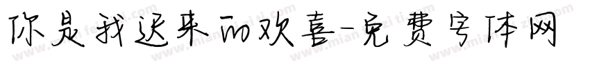 你是我迟来的欢喜字体转换