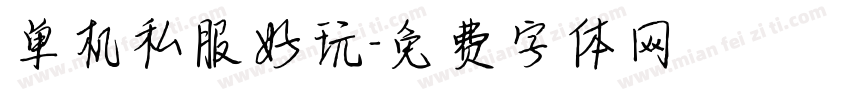 单机私服好玩字体转换