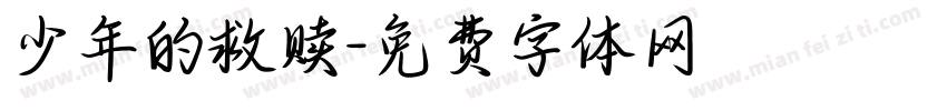 少年的救赎字体转换