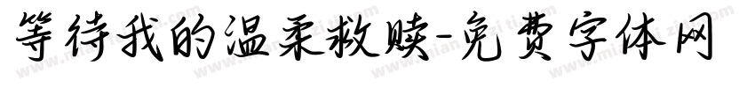 等待我的温柔救赎字体转换
