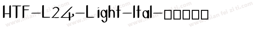 HTF-L24-Light-Ital字体转换
