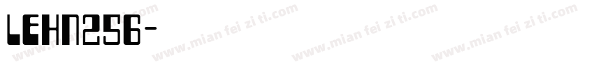 LEHN256字体转换