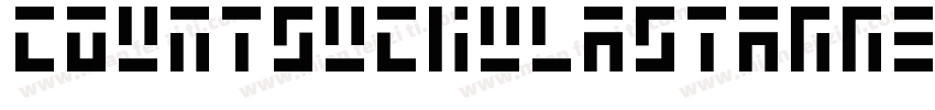 CountSuckulaStaggeredItalic-LMr3字体转换