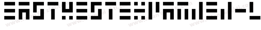 EastWestExpanded-L3aA3字体转换